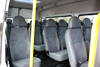 14-Seater Ford Transit  seating interior with 13+1 seats