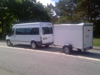 14-Sitzer Ford Transit mit Anh&auml;nger